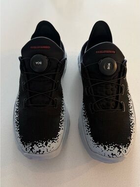 Under Armour Black & White Athletic Shoes with BOA Dial